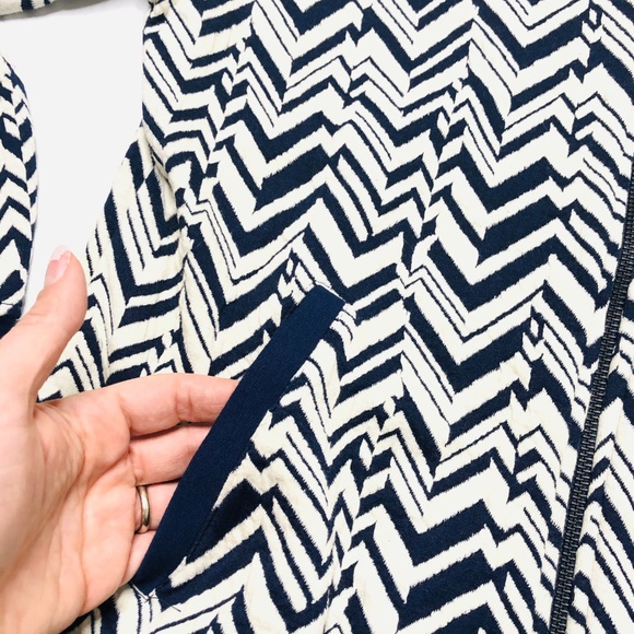 NWT Bomber Cardigan Zip Up sweater Tart Navy - Picture 4 of 8